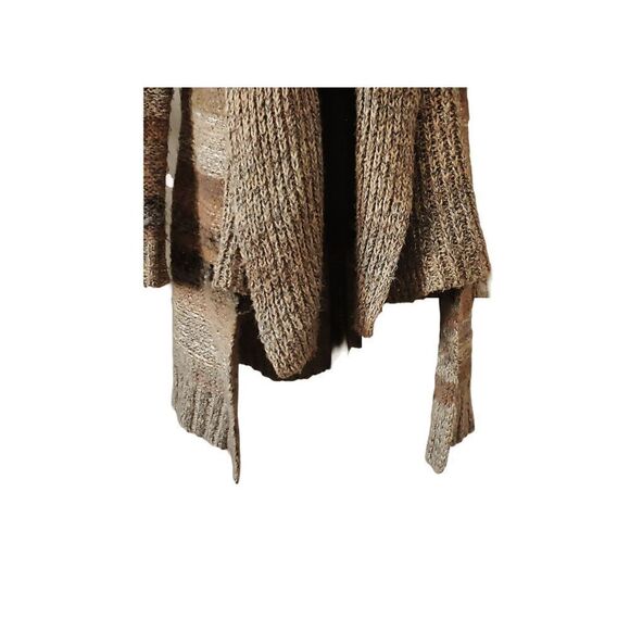 Maurice's Boho Earth Tone Stripe Shawl Collar Open Front Cardigan Sweater Size M - Picture 5 of 9